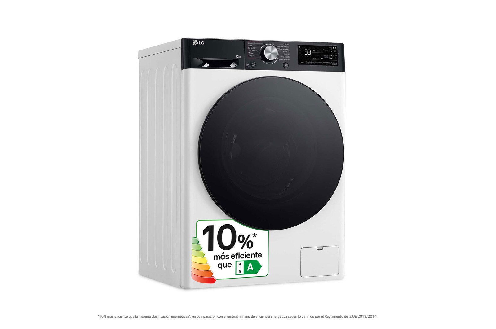 LG Lavadora inteligente AI Direct Drive. TurboWash 360º, Autodosificación,  10kg ,  1400rpm Un 10% más eficiente que A, Serie 750, F4WR7510AGH