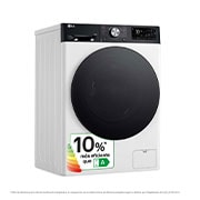 LG Lavadora inteligente AI Direct Drive. TurboWash 360º, Autodosificación,  10kg ,  1400rpm Un 10% más eficiente que A, Serie 750, F4WR7510AGH