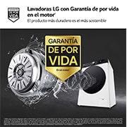 LG Lavadora inteligente AI Direct Drive. TurboWash 360º, Autodosificación,  10kg ,  1400rpm Un 10% más eficiente que A, Serie 750, F4WR7510AGH