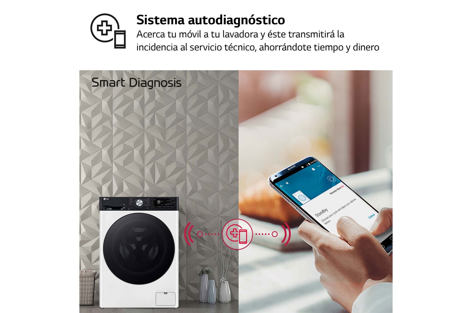 LG Lavadora inteligente AI Direct Drive. TurboWash 360º, Autodosificación,  10kg ,  1400rpm Un 10% más eficiente que A, Serie 750, F4WR7510AGH