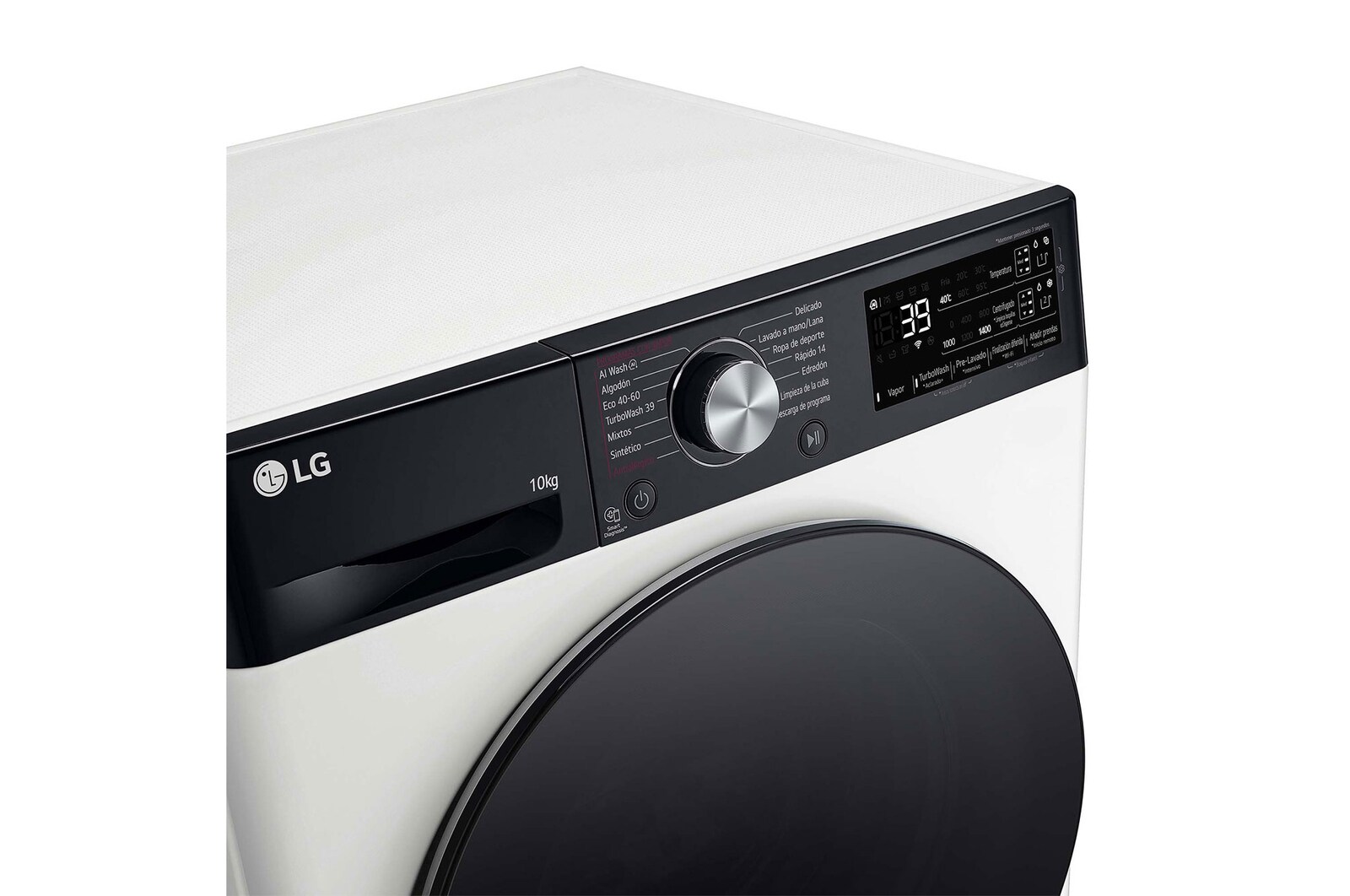 LG Lavadora inteligente AI Direct Drive. TurboWash 360º, Autodosificación,  10kg ,  1400rpm Un 10% más eficiente que A, Serie 750, F4WR7510AGH