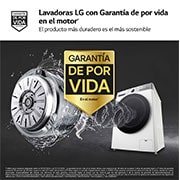 LG Lavadora inteligente AI Direct Drive. TurboWash 360º, Autodosificación, 13kg , 1400rpm Un 20% más eficiente que A, Serie 950, F4WR9513A2W