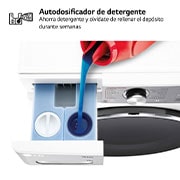 LG Lavadora inteligente AI Direct Drive. TurboWash 360º, Autodosificación, 13kg , 1400rpm Un 20% más eficiente que A, Serie 950, F4WR9513A2W