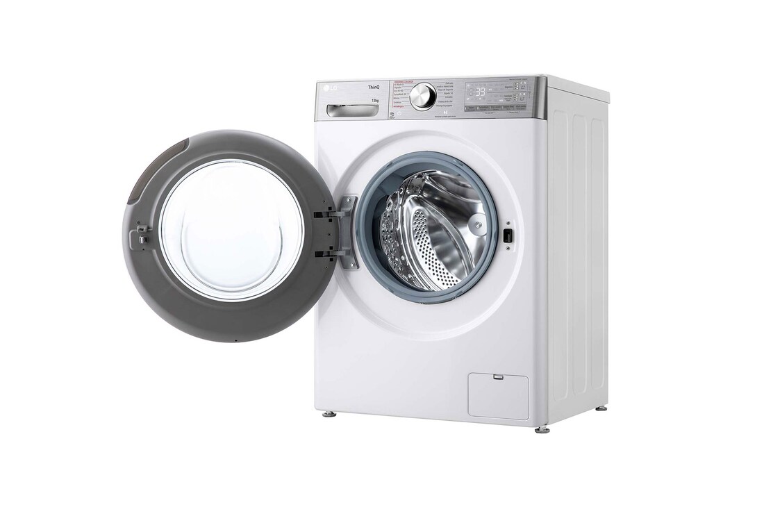LG Lavadora inteligente AI Direct Drive. TurboWash 360º, Autodosificación, 13kg , 1400rpm Un 20% más eficiente que A, Serie 950, F4WR9513A2W