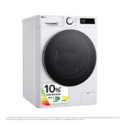 LG Lavasecadora inteligente AI Direct Drive TM, Turbowash 360º, 10/6kg, 1400rpm, Un 10% más eficiente que  A(lavado) / D(secado) Blanca, Serie 600, F4DR6010A1W