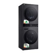 LG Washtower: torre de lavado y secado "Todo en 1". 12kg (lavado)/10kg (secado), 10% más eficiente que A (lavado)/A+++ (secado)., WT1210BBF