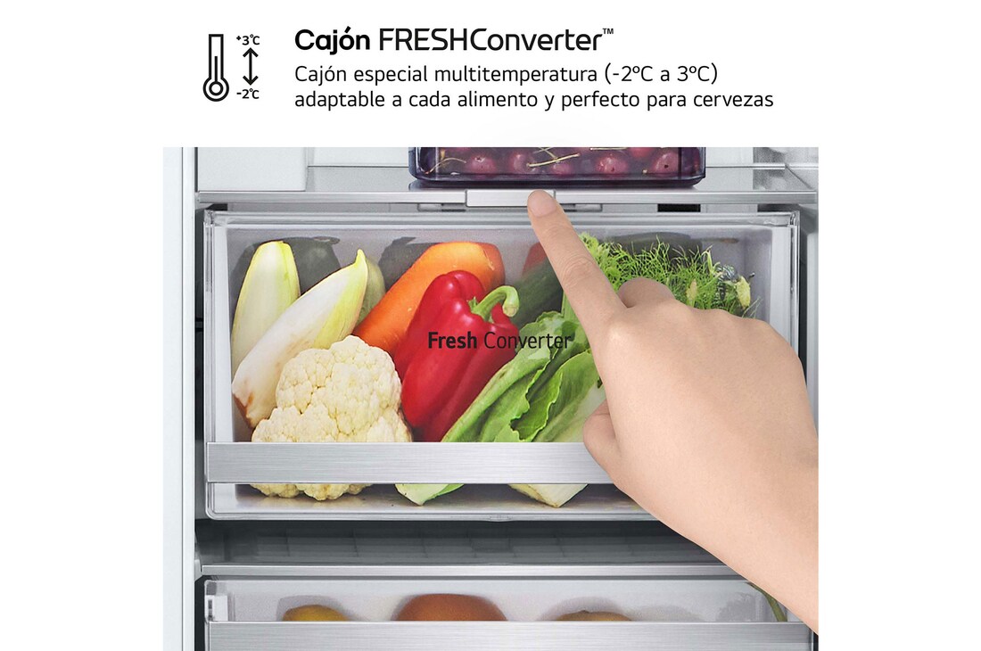 LG Frigorífico Side By side  Serie 900, Instaview Door-In-Door, con Craft Ice, Acero texturizado antihuellas.  D, 628 L, GSXE90MBDD.AMBQEUR