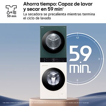 Lava y seca en menos de 1 hora