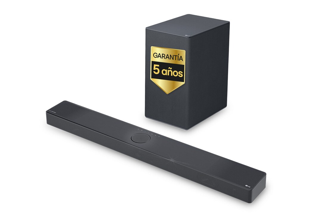 LG Barra de sonido para TV - LG SC9S, Bluetooth, 400W, 3.1.3 canales con Subwoofer, Dolby Atmos, DTS:X, IA Ready, Gris Oscuro, SC9S