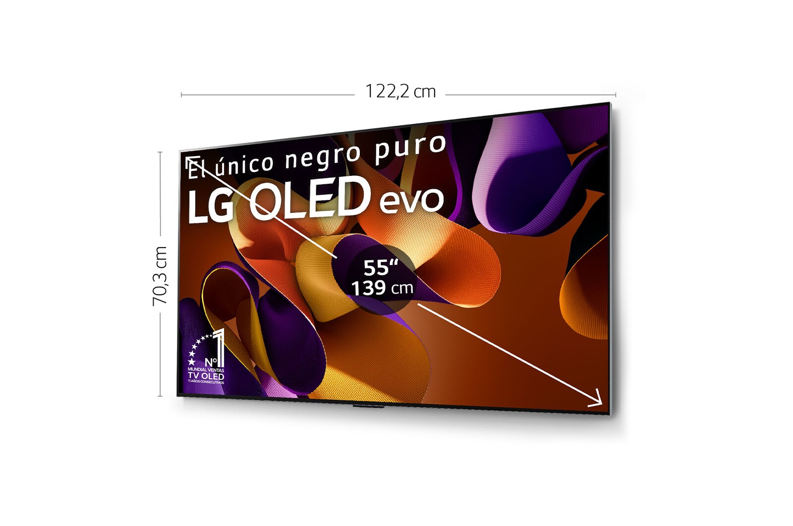 LG 55 pulgadas Smart TV LG OLED evo AI G4 4K 2024, OLED55G45LW