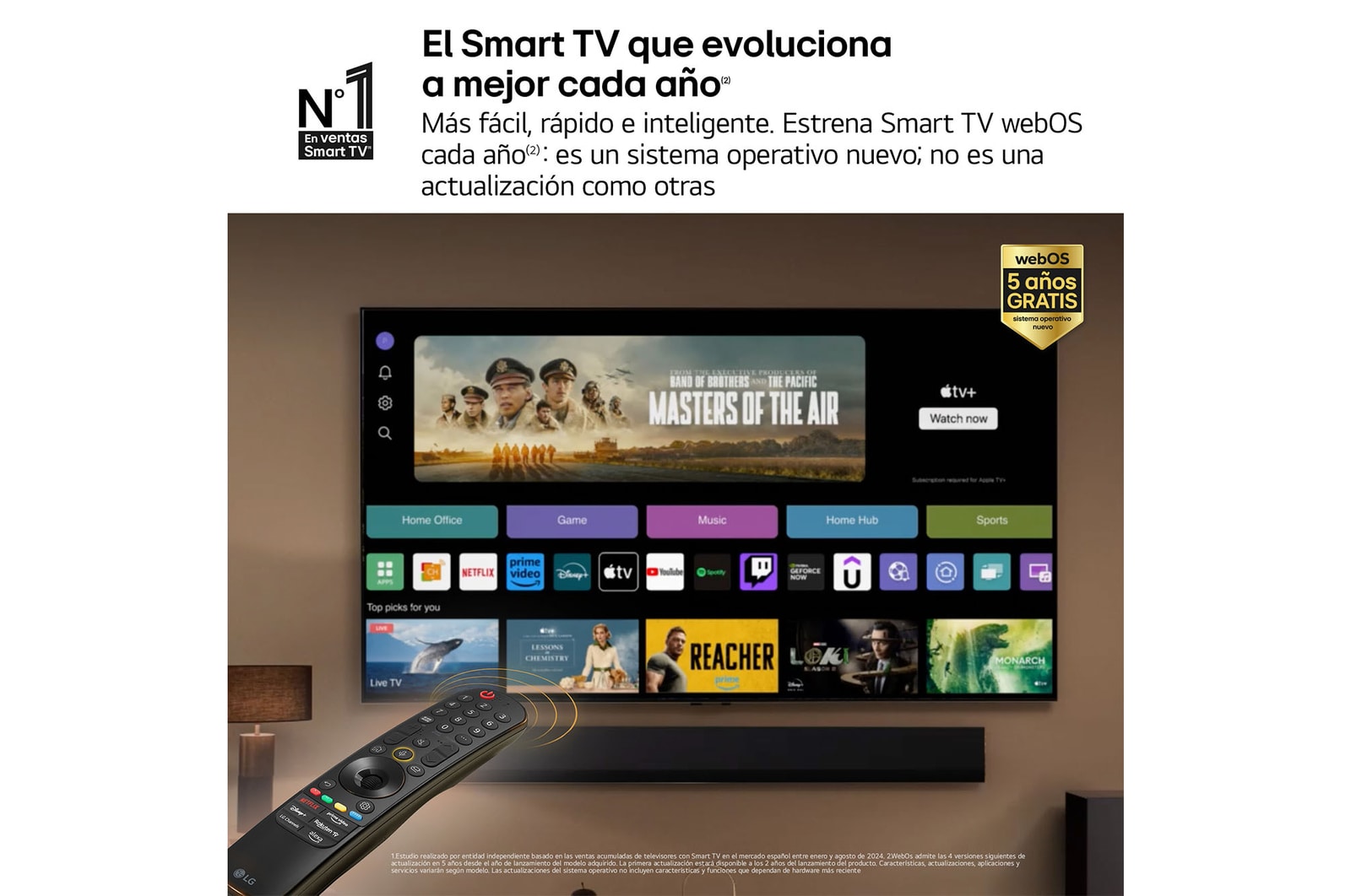 LG 77 pulgadas Smart TV LG OLED evo AI G4 4K 2024, OLED77G45LW