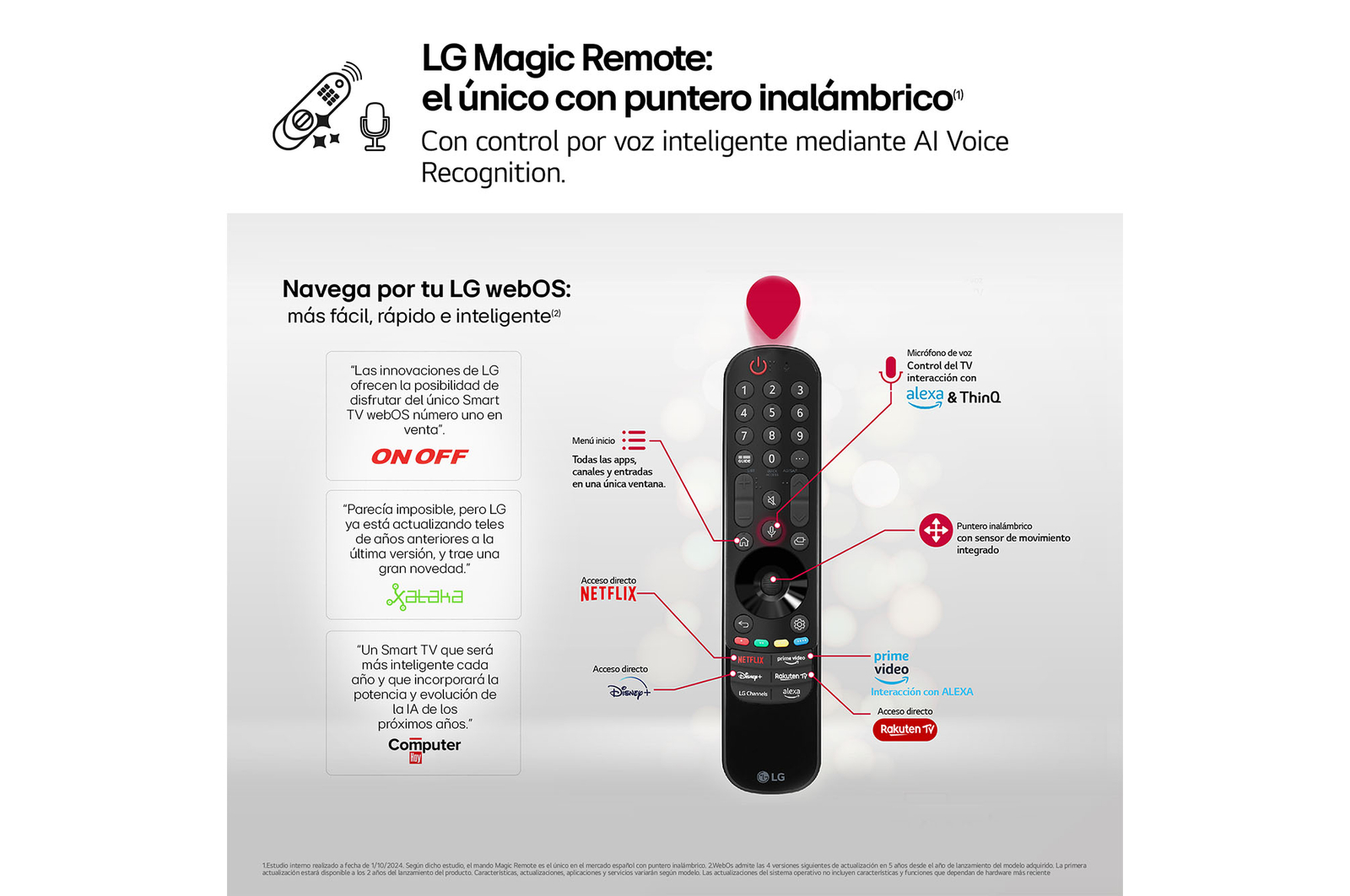 LG 77 pulgadas Smart TV LG OLED evo AI G4 4K 2024, OLED77G45LW