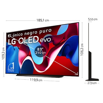 LG 83 pulgadas Smart TV LG OLED evo AI C4 4K 2024, OLED83C44LA