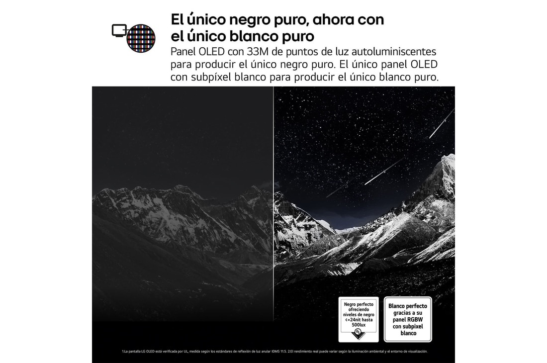 Vista lateral del televisor LG OLED evo AI C5E 4K Smart TV.