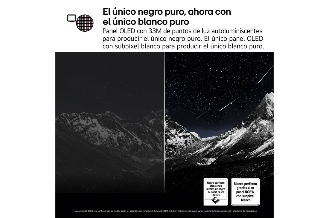 Vista lateral del televisor LG OLED evo AI C5E 4K Smart TV.