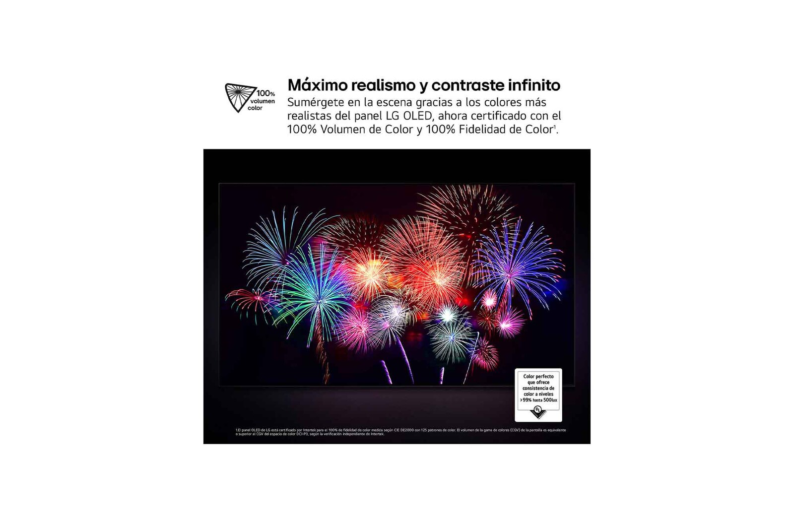 USP 100% volumen de color y 100% fidelidad de color⁽¹⁾