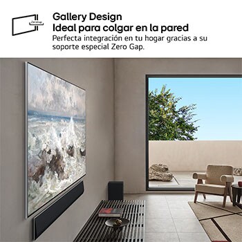 Vista lateral del televisor LG OLED evo AI G5 4K Smart TV.