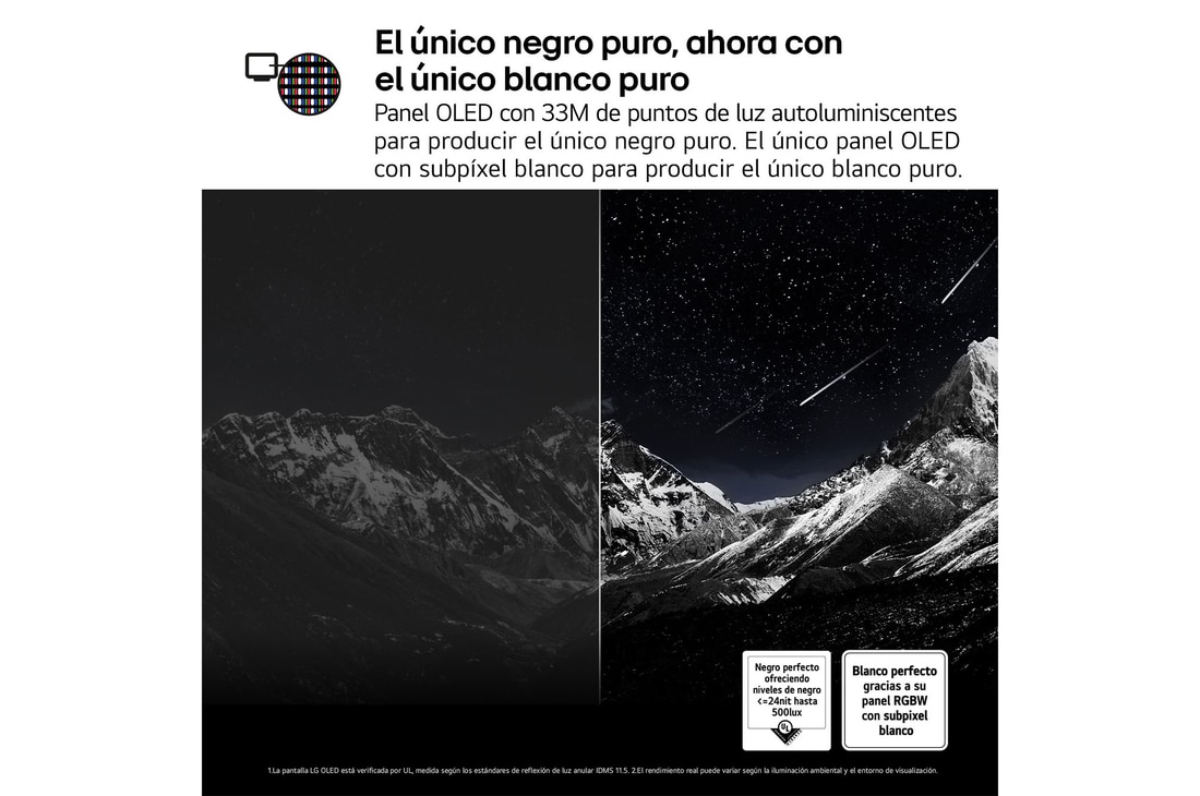 Vista lateral del televisor LG OLED evo AI G5 4K Smart TV.