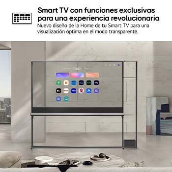 LG Smart TV LG OLED SIGNATURE AI T4 Transparente e inalámbrico 77 pulgadas 4K 2025, OLED77T49LA