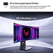LG UltraGear™ de 39 pulgadas Monitor Gaming Curvo OLED WQHD de 240Hz | 0.03ms tiempo de respuesta, Compatible con G-SYNC®, FreeSync™ Premium Pro, 39GS95QE-B
