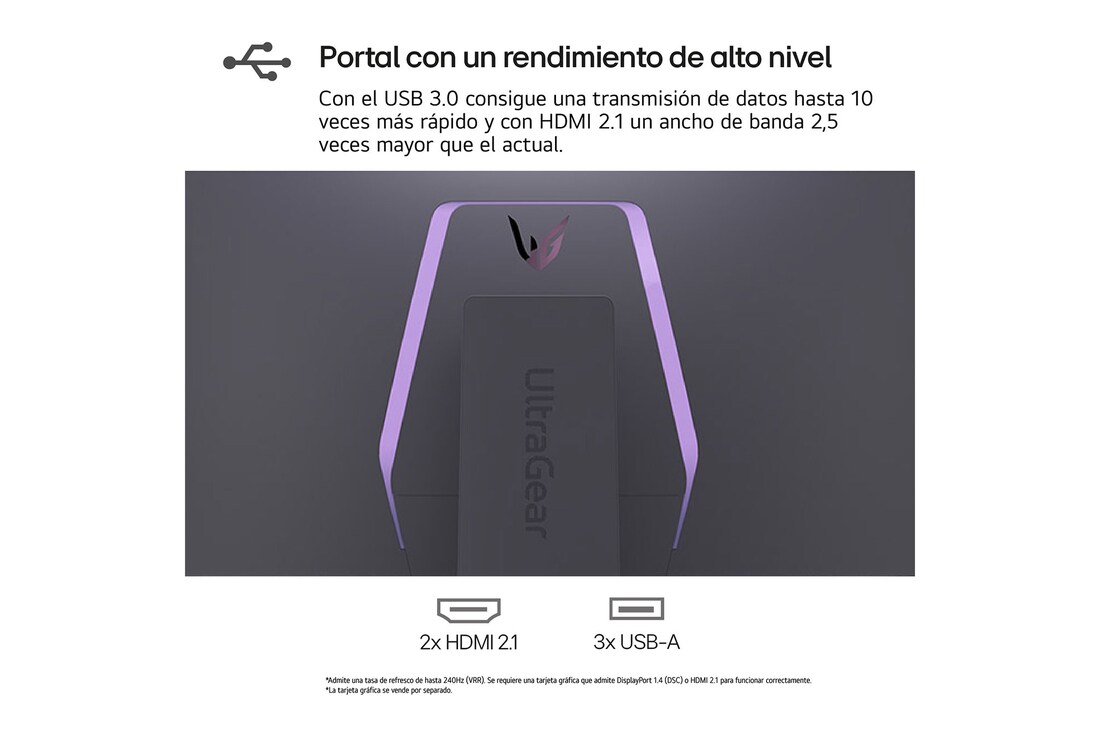 LG UltraGear™ de 39 pulgadas Monitor Gaming Curvo OLED WQHD de 240Hz | 0.03ms tiempo de respuesta, Compatible con G-SYNC®, FreeSync™ Premium Pro, 39GS95QE-B