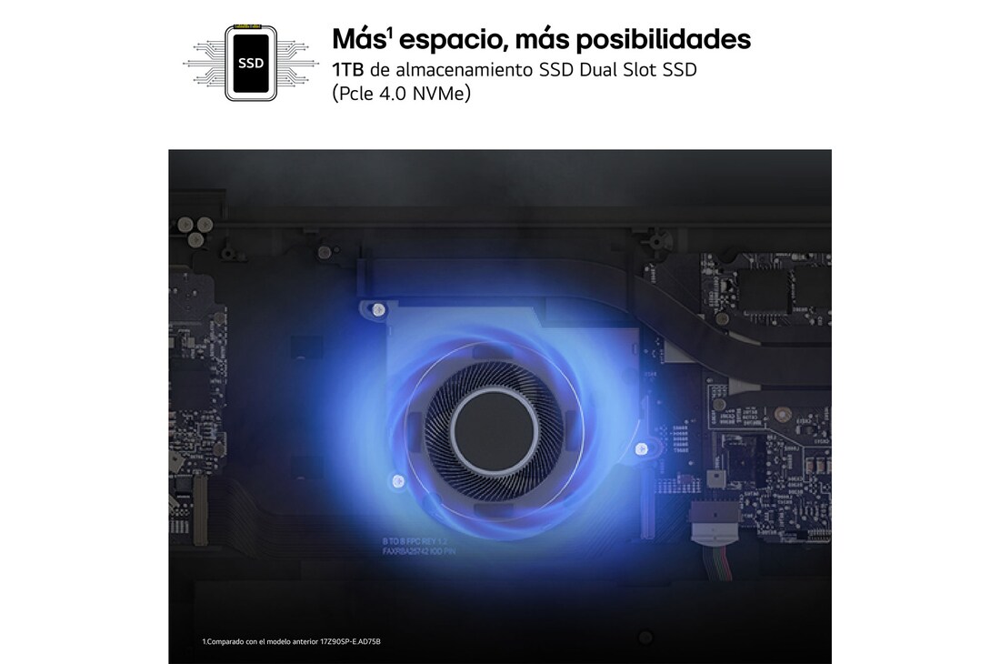 LG gram Pro 17Z90SP Windows 11 Home/ Intel Core Ultra 7 / 32GB/ 512GB SSD/ RTX 3050/ 1,3Kg/ 27h