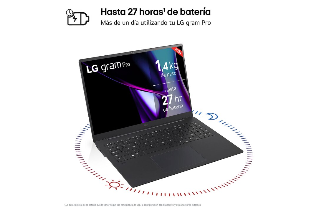 LG gram Pro 17Z90SP Windows 11 Home/ Intel Core Ultra 7 / 32GB/ 512GB SSD/ RTX 3050/ 1,3Kg/ 27h