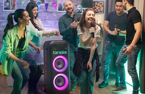 Imagen del XBOOM que muestra el Modo Karaoke