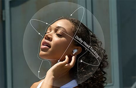 Imagen de los LG TONE Free UTF8 con efecto impermeable