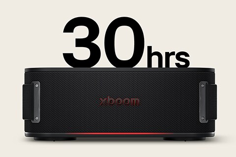 xboom Bounce con l'indicazione 30 ore di autonomia