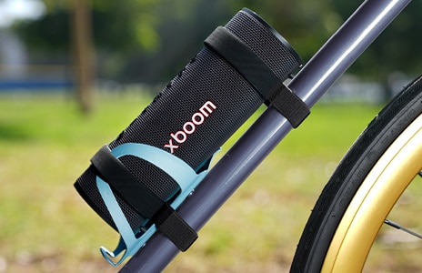 xboom Grab agganciato alla bici