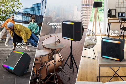 xboom Stage 301 installato in varie modalità