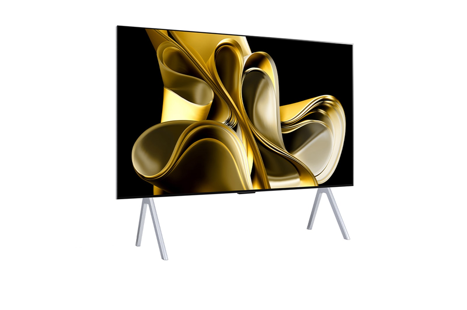 Vue légèrement inclinée vers la gauche du LG OLED M3 vu du dessus
