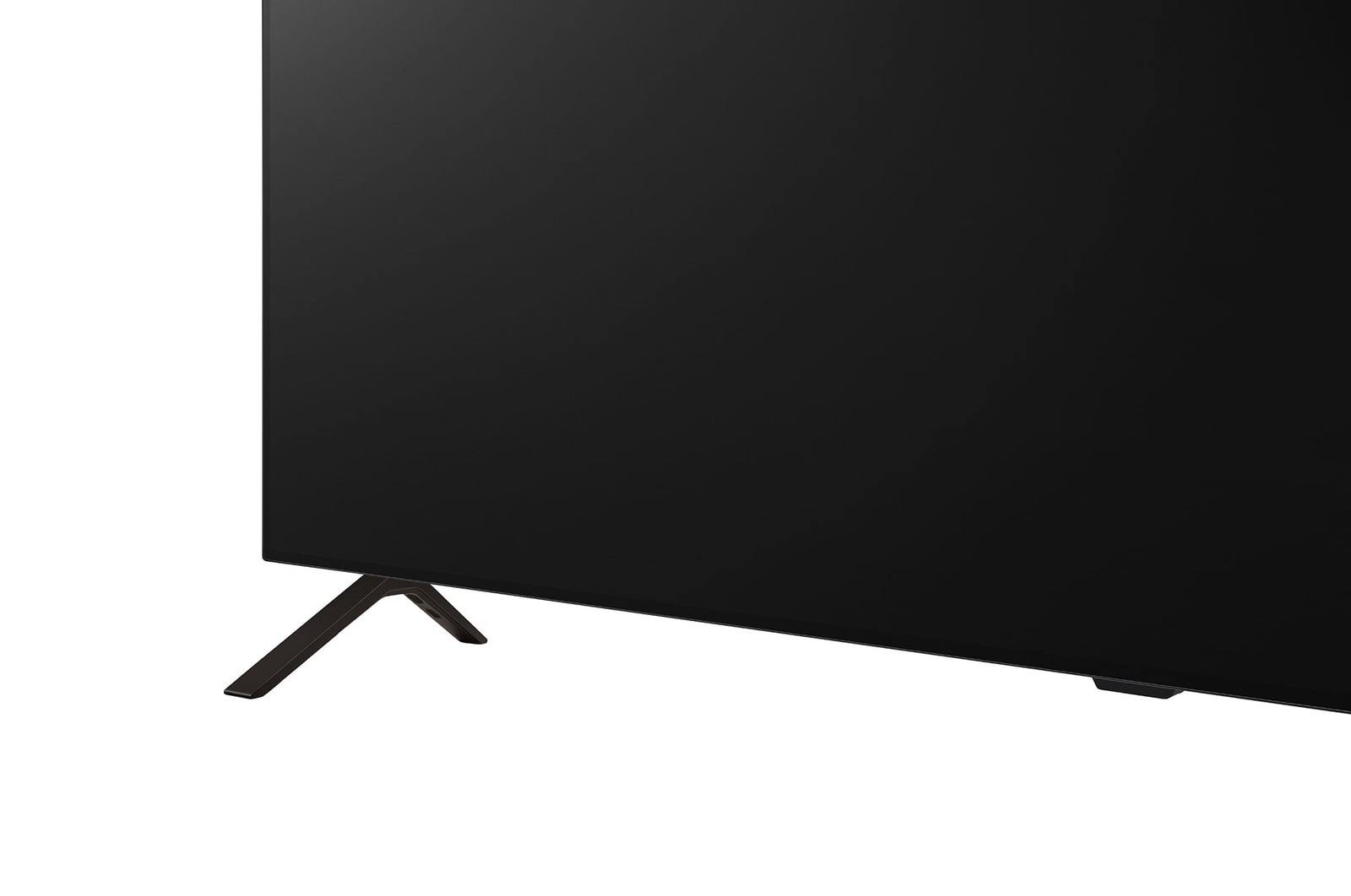 Gros plan d’une TV OLED LG, OLED B4 à la base