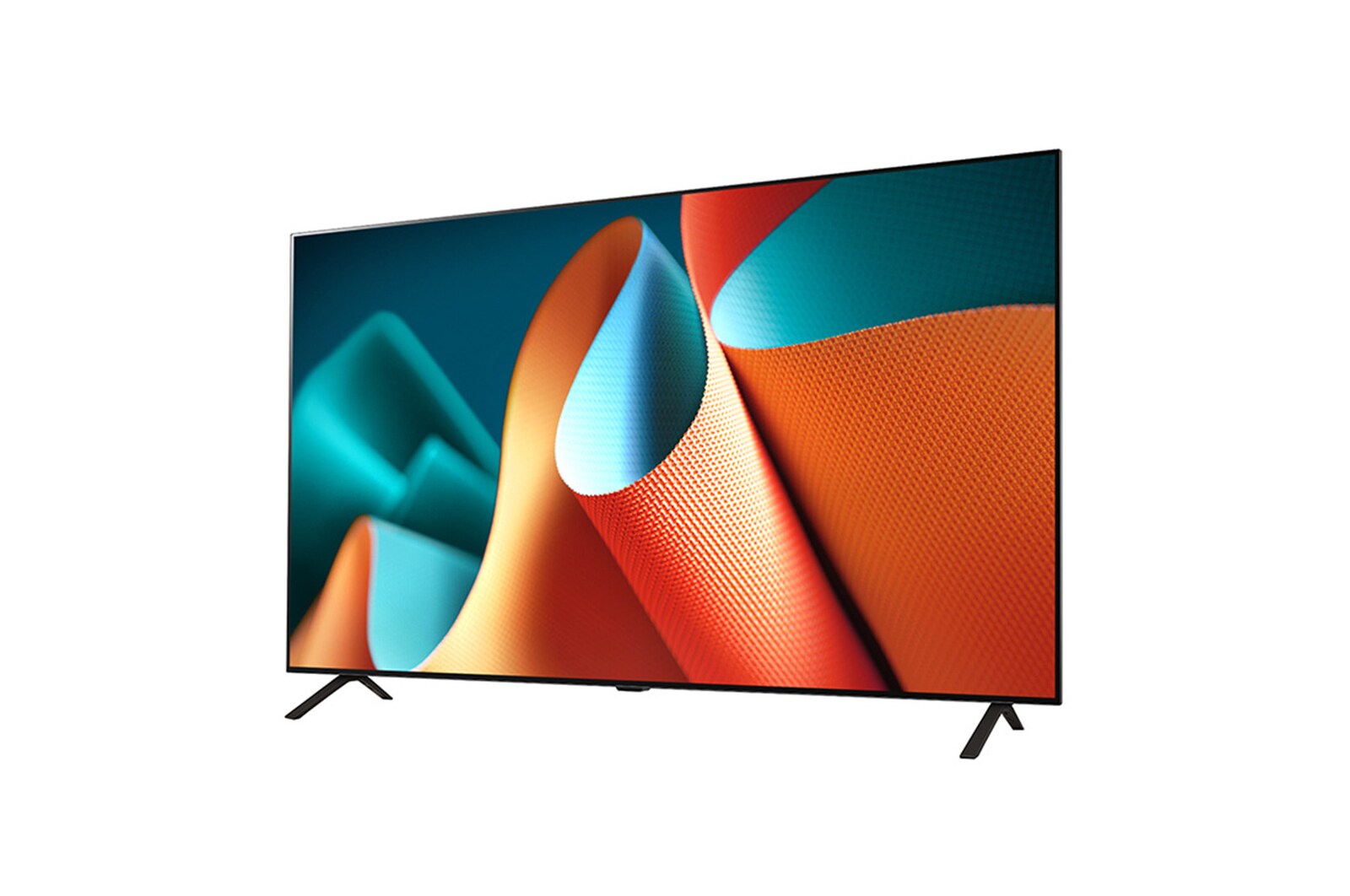  La vue de gauche du téléviseur OLED OLED B4E de LG est légèrement inclinée