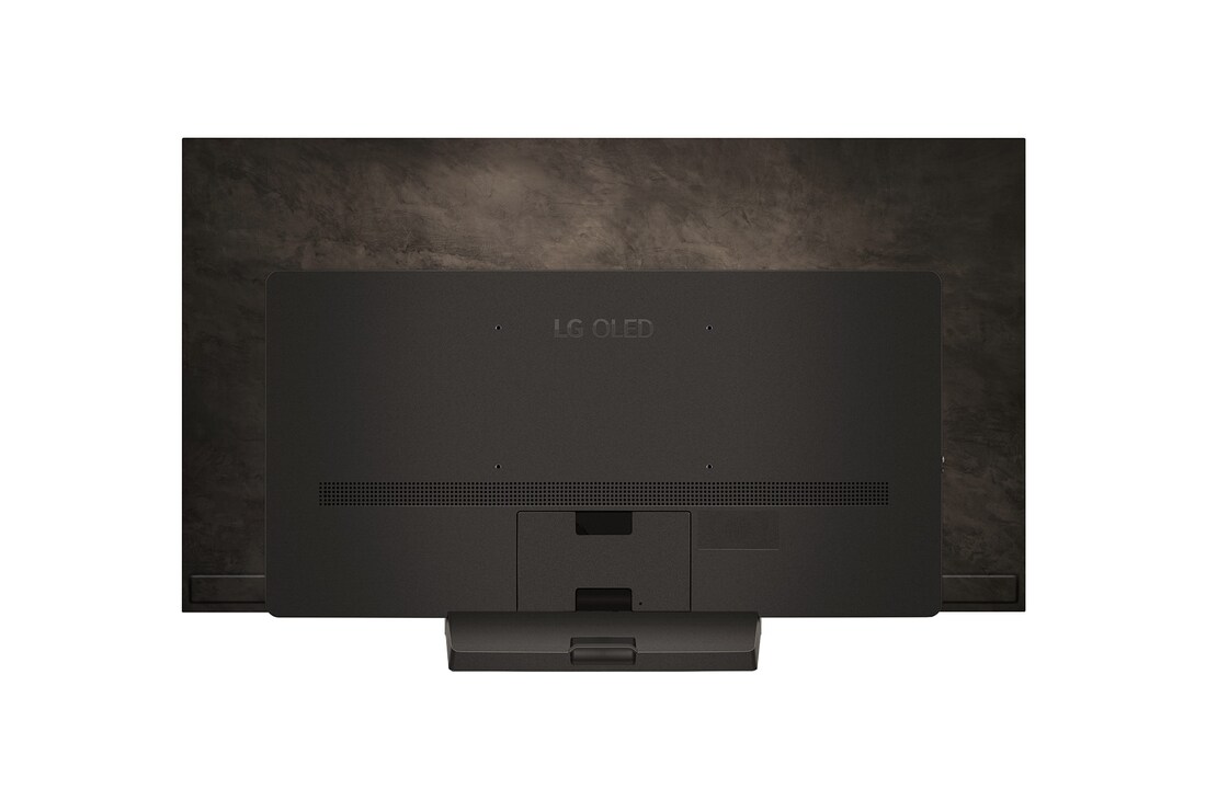 Vue arrière de la TV OLED evo LG, OLED C4