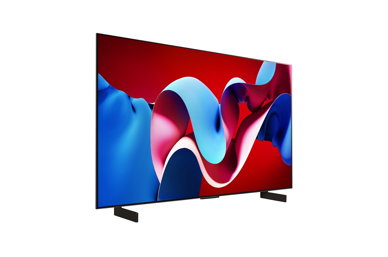 Vue latérale orientée vers la droite de la TV OLED evo LG, OLED C4