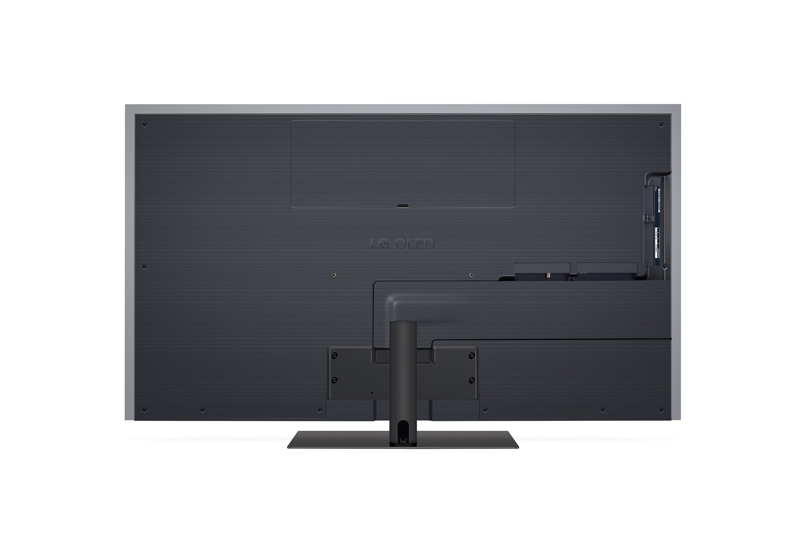 Vue latérale orientée vers la droite de la TV OLED evo LG, OLED G4 à l’écran