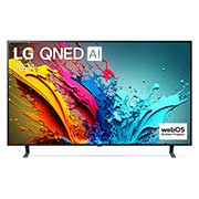 Vue de face de la TV LG QNED, QNED85