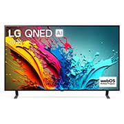 Vue de face de la TV LG QNED, QNED85