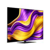 Vue latérale orientée vers la gauche de la Smart TV LG OLED evo AI G5 4K.