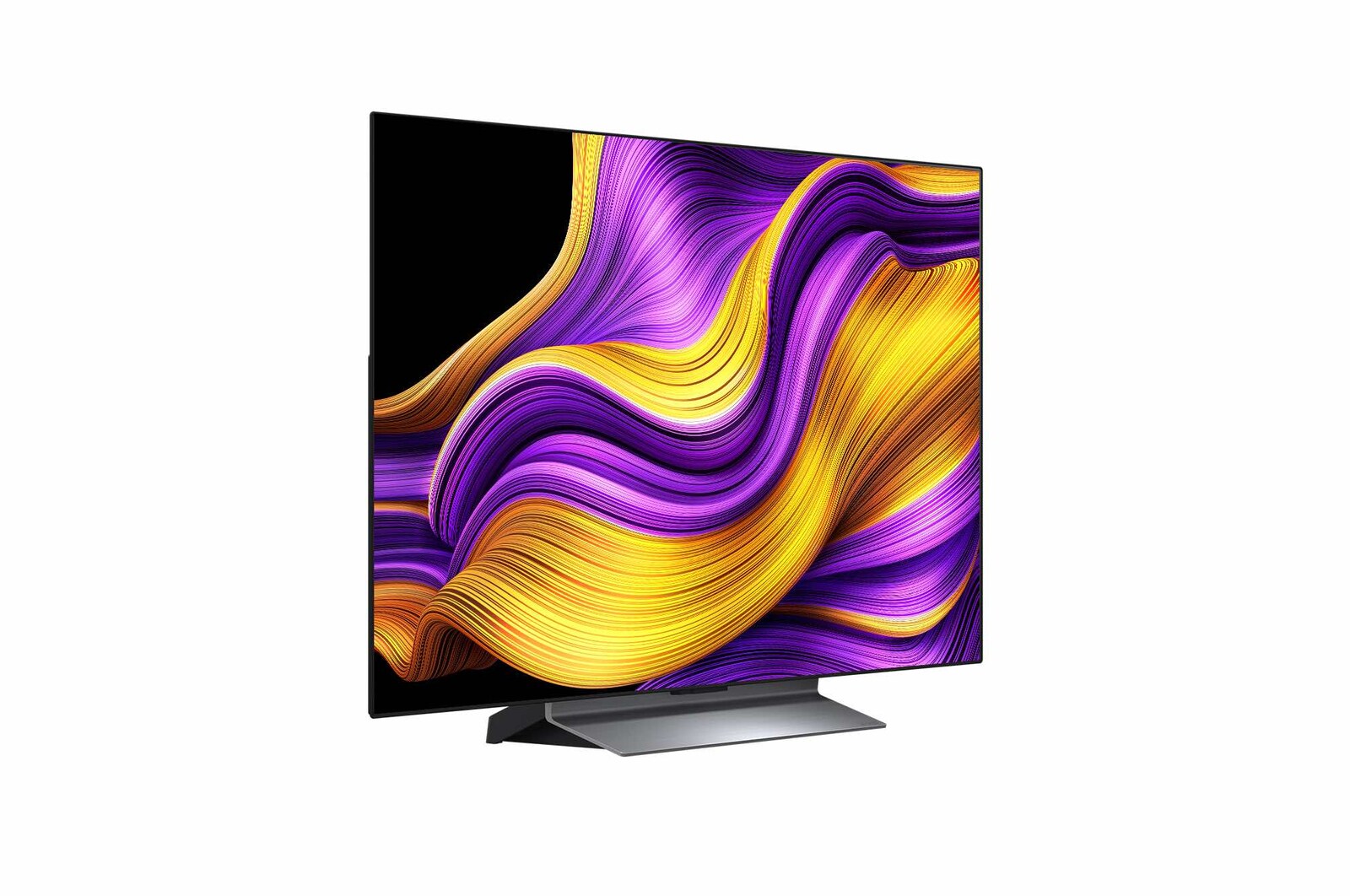 Vue latérale orientée vers la gauche de la Smart TV LG OLED evo AI G5 4K.