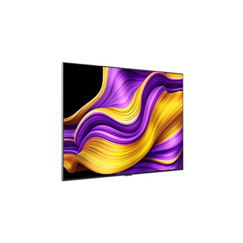 Left-facing side view of LG OLED evo AI G5 4K Smart TV.