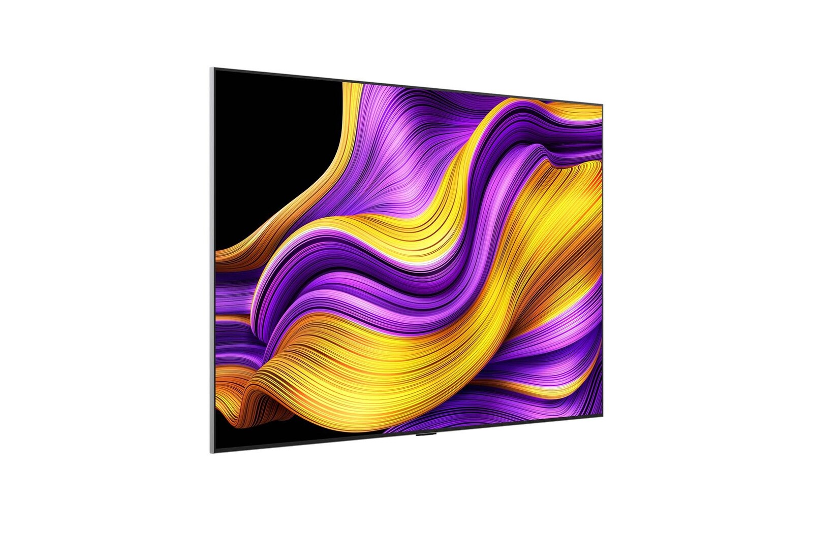Left-facing side view of LG OLED evo AI G5 4K Smart TV.
