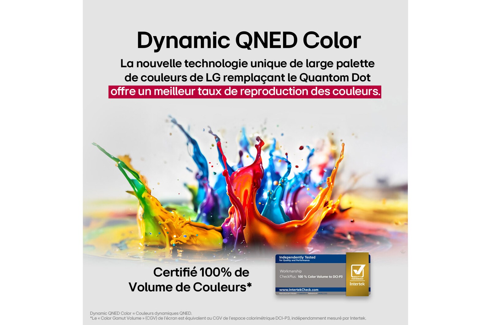 Le processeur alpha 8 AI de 2ème génération s’illumine en violet et rose et des éclairs de couleur fusent de celui-ci. Le titre évoque la façon dont le processeur offre une qualité 4K, des couleurs et une luminosité époustouflantes. Le texte de l’image affiche environ 1,7 fois le traitement neuronal par IA NPU et 1,4 fois le fonctionnement plus rapide du processeur.