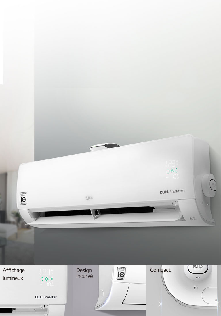 Avec un design élégant, ce climatiseur réversible LG vous permet de préserver un air pur tout au long de l'année