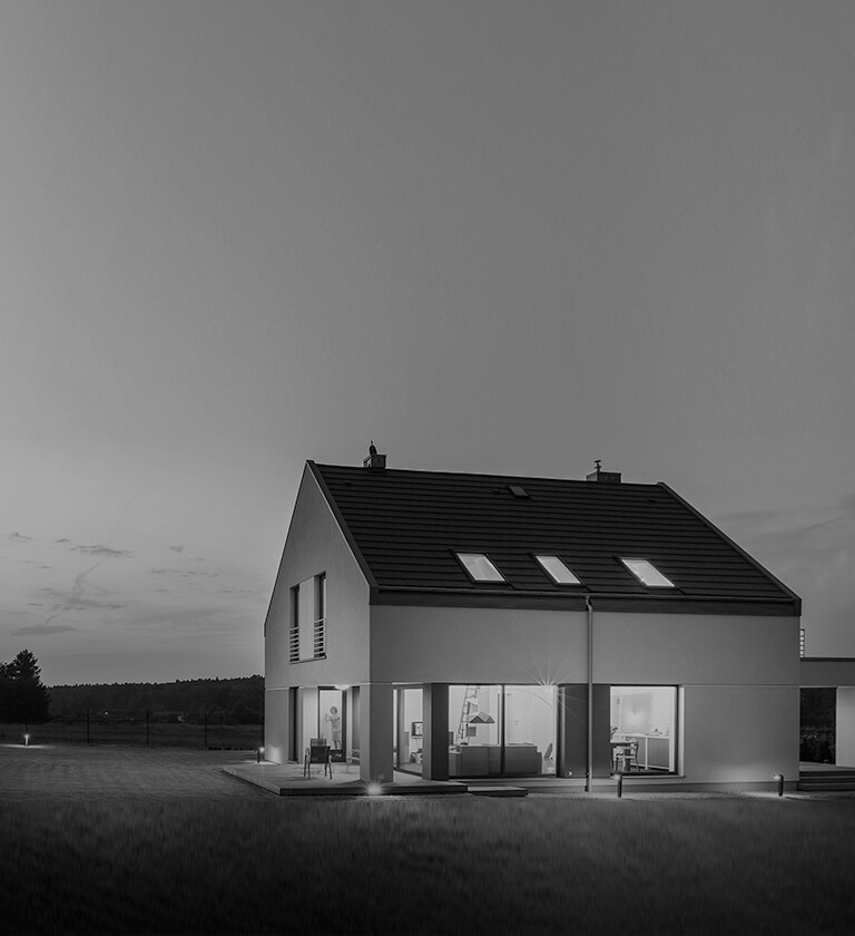 A house on a wide meadow