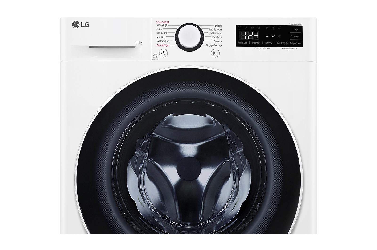 LG Lave-linge 11kg énergie A | Moteur intelligent AI Direct Drive™ , LG F14R50WHS