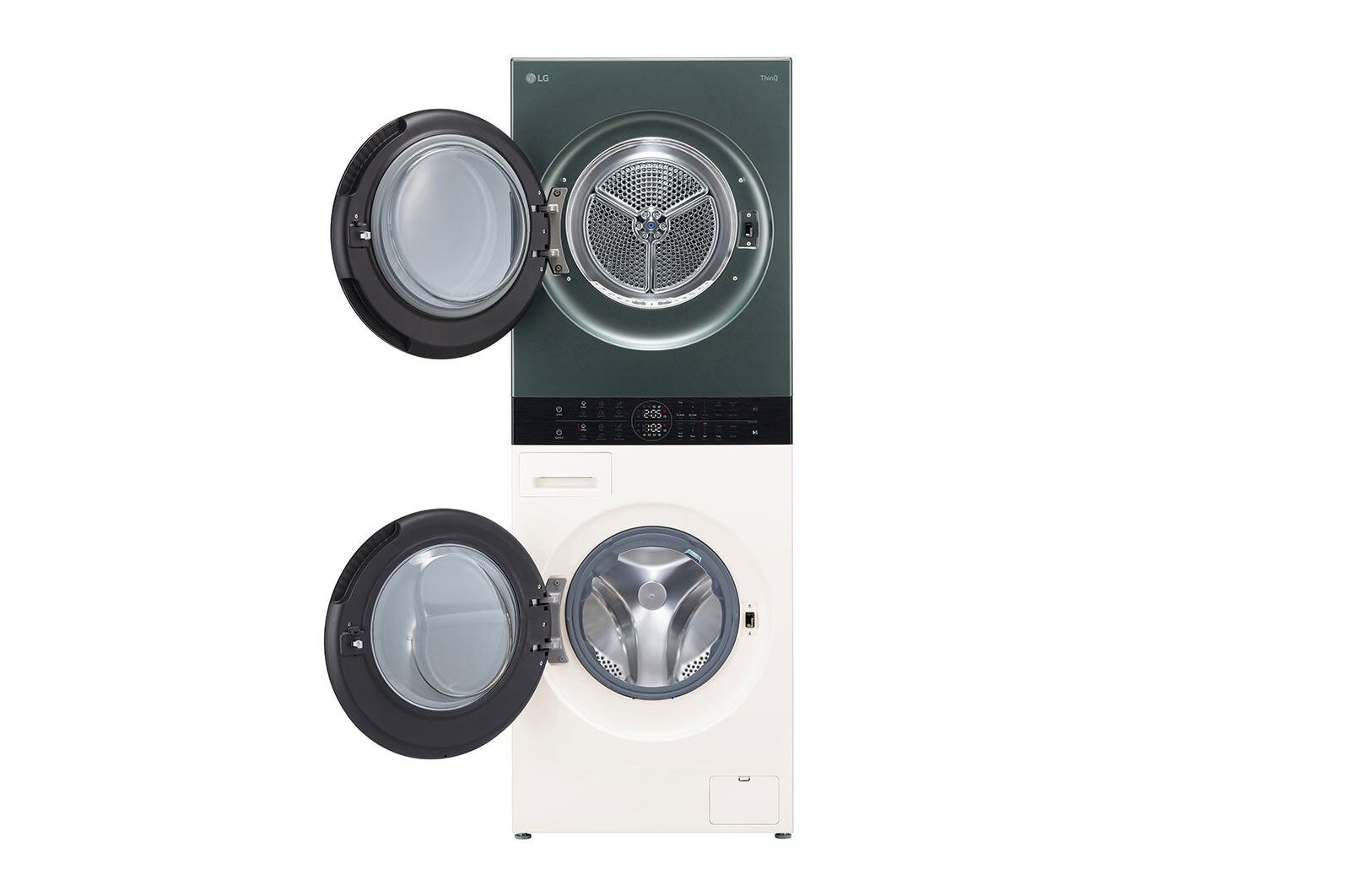 LG WashTower | Lave-linge 12kg | Sèche-linge 10kg, LG F214WT8GRBE