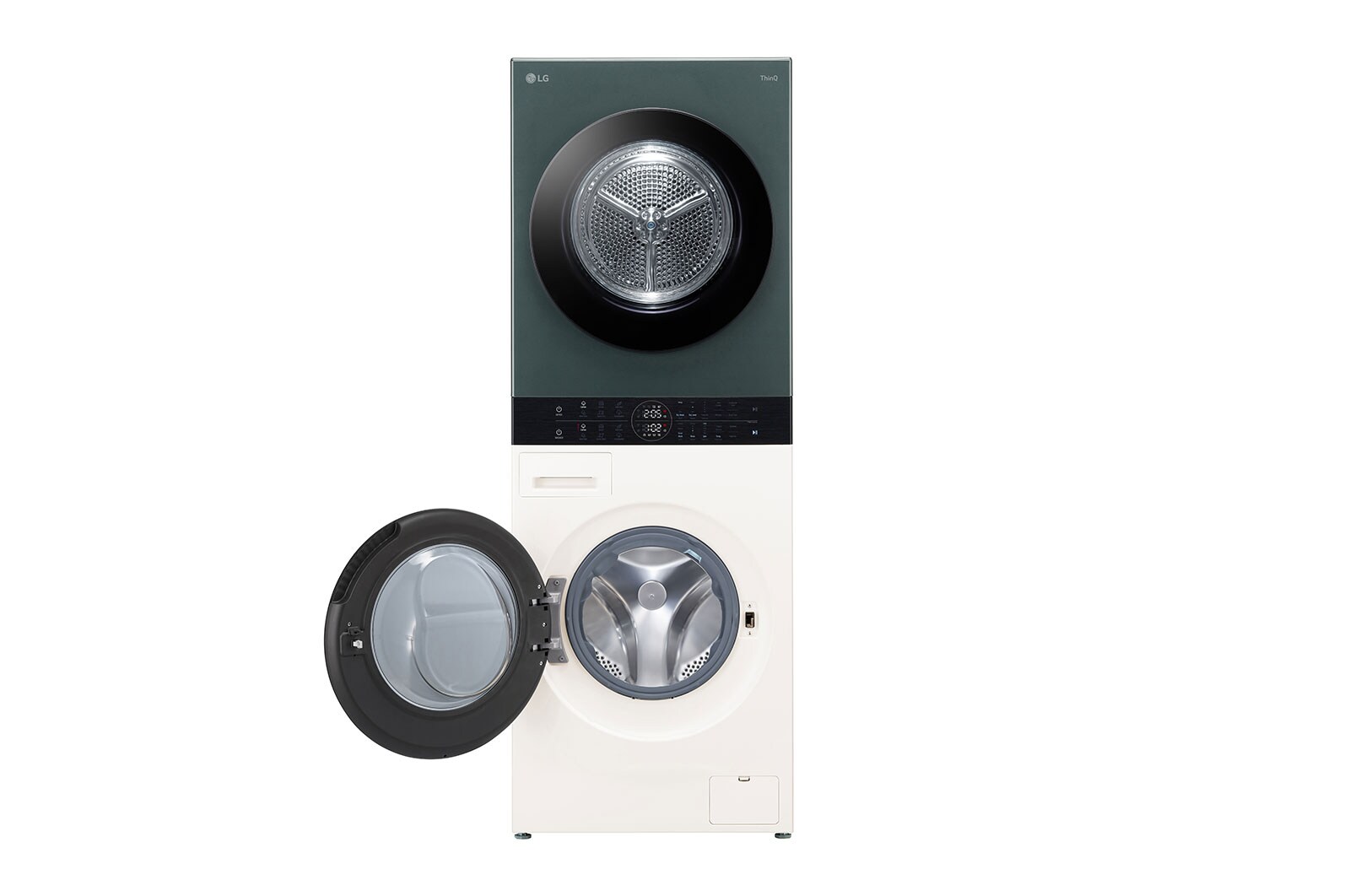 LG WashTower | Lave-linge 12kg | Sèche-linge 10kg, LG F214WT8GRBE